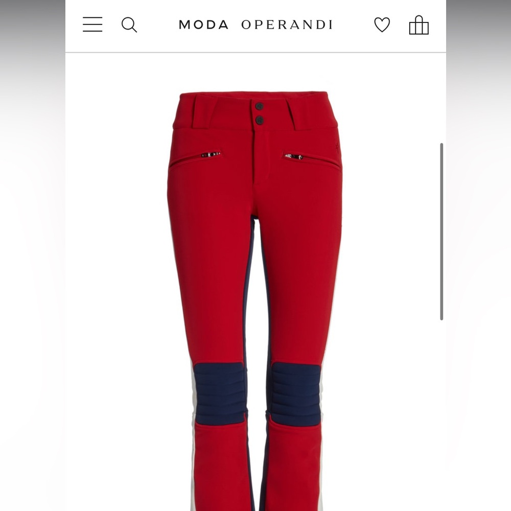 Moda Operandi Perfect Moment GT flare Ski Pants-Red